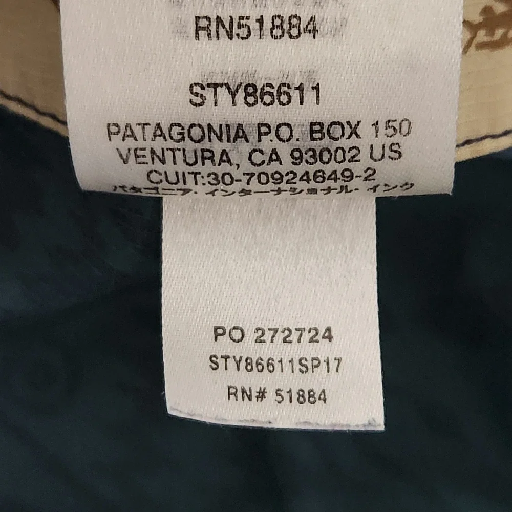 Patagonia Stretch Planing‎ Board Shorts Mens 30 Blue Geometric Fish Print 86611